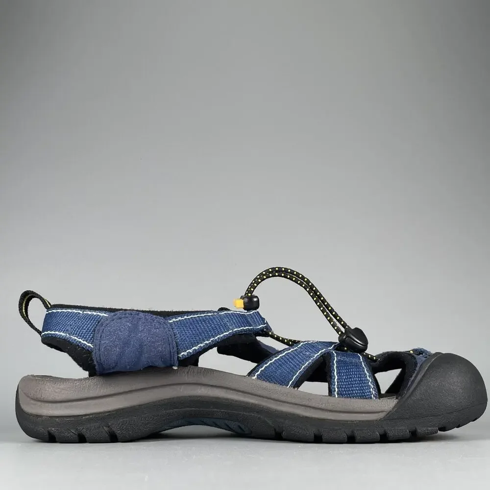 Keen Newport Women's 8.5 Blue Black Waterproof Sandals Hiking Shoes Casual EUC